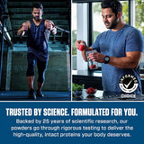 Dymatize batido en desayuno equilibrado para aporte proteico diario