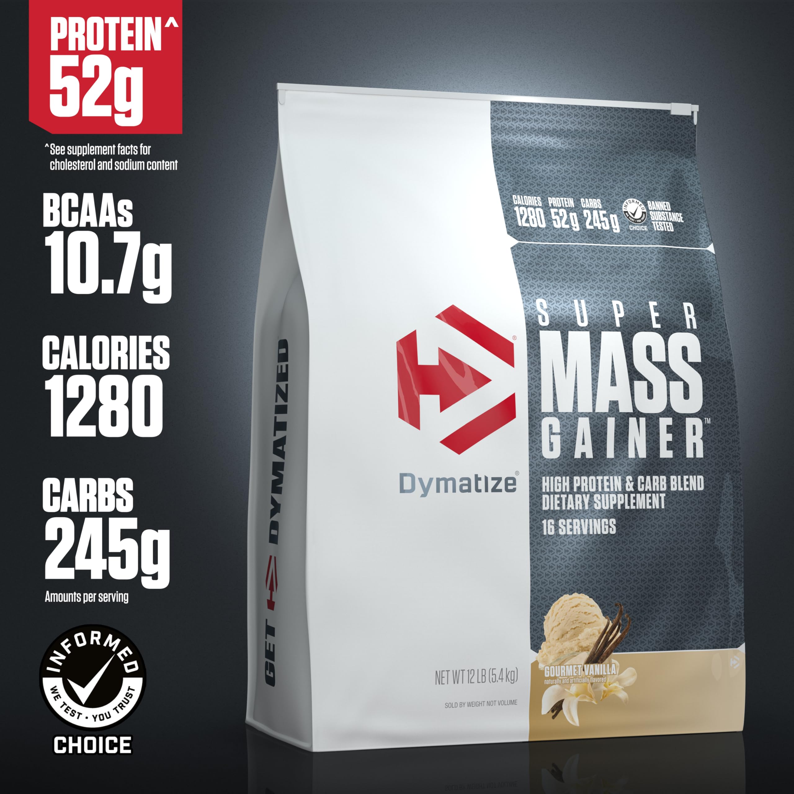 Dymatize textura en primer plano del polvo para mezcla uniforme y cremosa