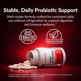 Comparación de tamaño de cápsula Biome Ultra junto a moneda demostrando dosis compacta Dynamic Enzymes
