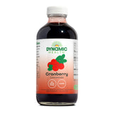 Dynamic Health botella frente con concentrado de arándano mostrando pureza y formato práctico