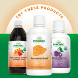 Dynamic Health etiqueta con certificaciones mostrando calidad, sin azúcares añadidos