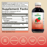 Dynamic Health primer plano textura del jugo concentrado que resalta color y pureza