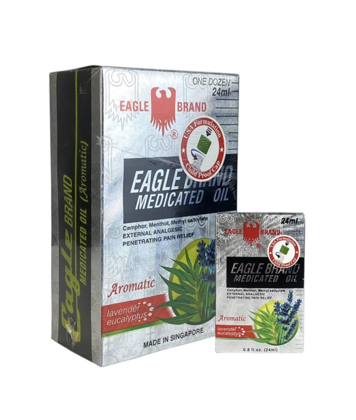 Eagle Brand frontal del frasco 24ml, presentación compacta y portátil
