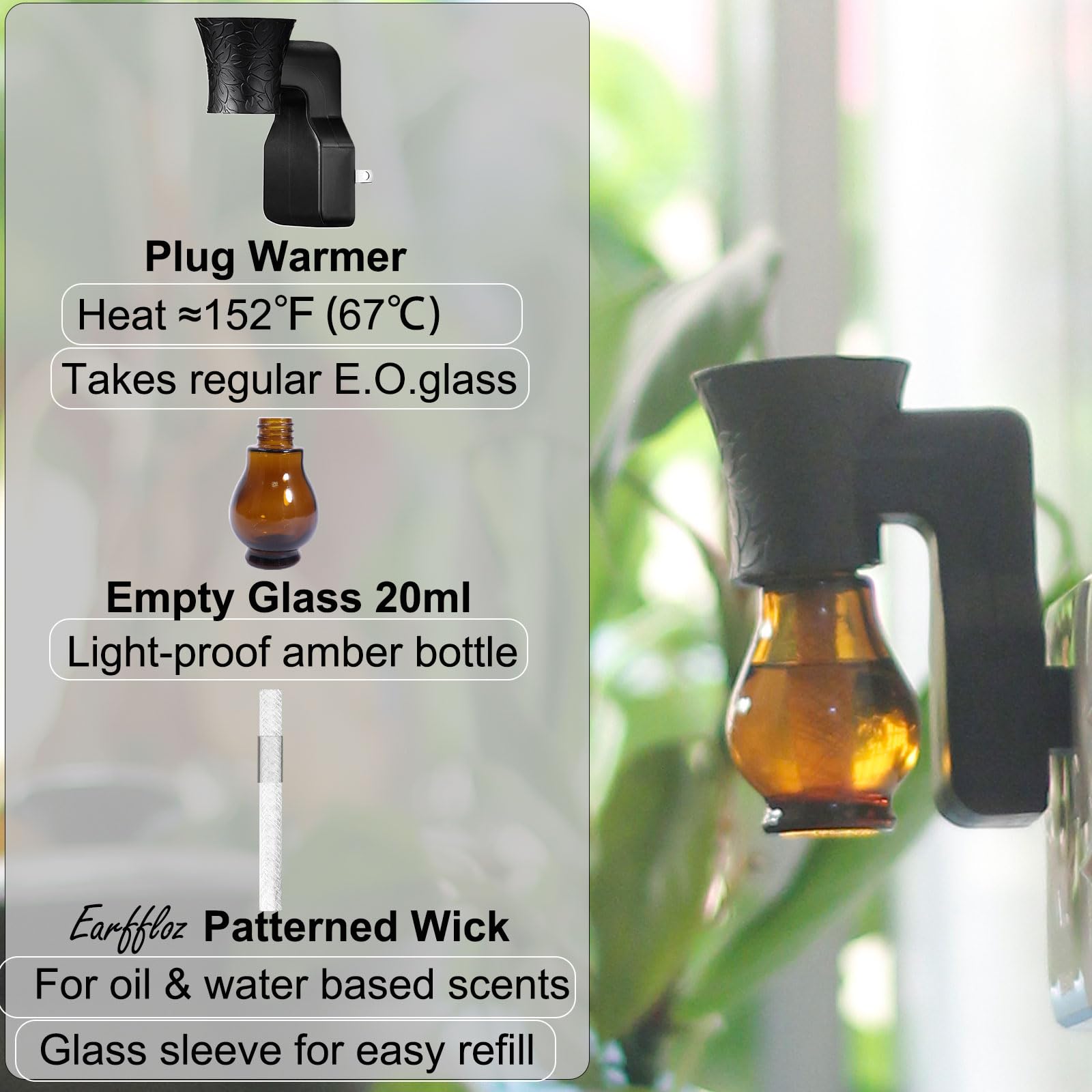 Earffloz difusor en uso en sala aportando aroma natural y ambiente acogedor