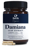 Earth BOTANIC Organic vista frontal del frasco enfatizando etiqueta clara y beneficios