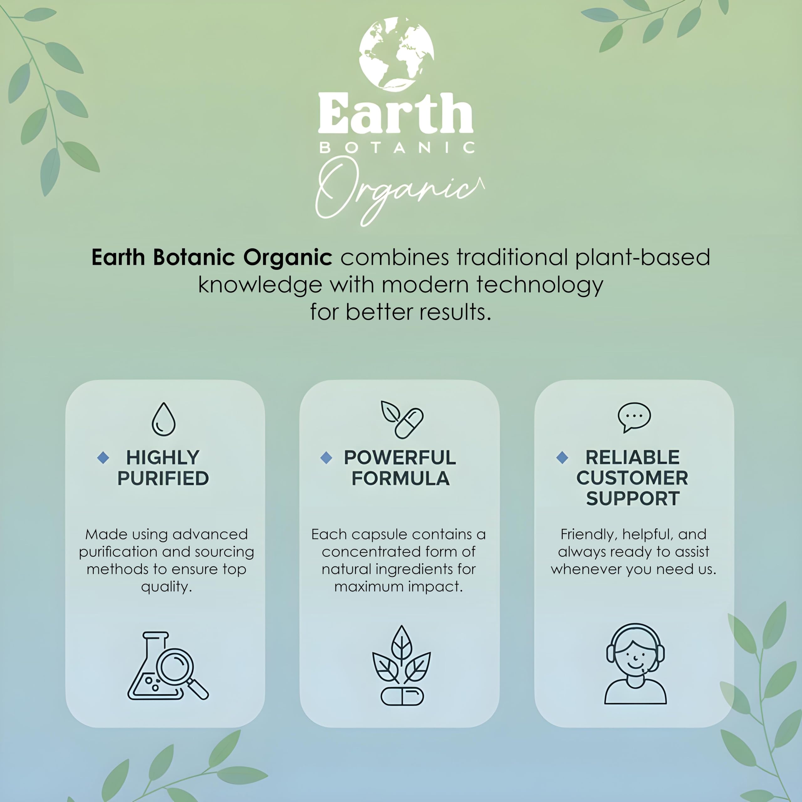 Earth Botanic Organic en mesa de cocina como complemento diario