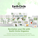 Earth Circle Organics interior del envase con tabletas ordenadas y presentación clara
