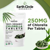 Earth Circle Organics clorella en polvo ingrediente natural de alta concentración