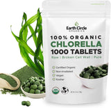 Microalgas en granja controlada asociadas a Earth Circle Organics, origen claro