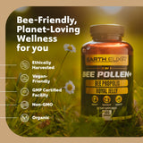 Earth Elixir bote abierto con cápsulas organizadas para consumo diario