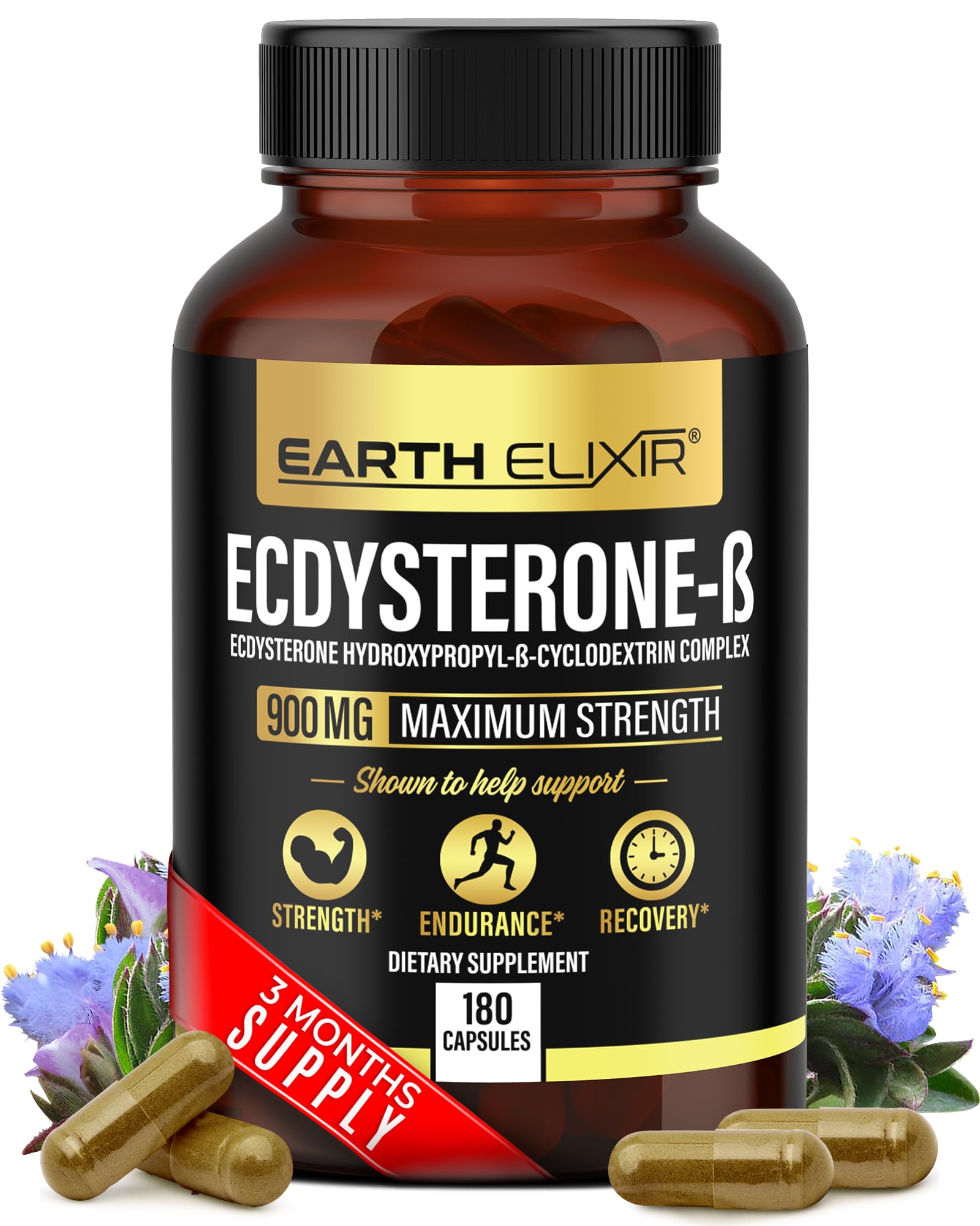 Earth Elixir envase frontal con diseño claro y beneficios visibles