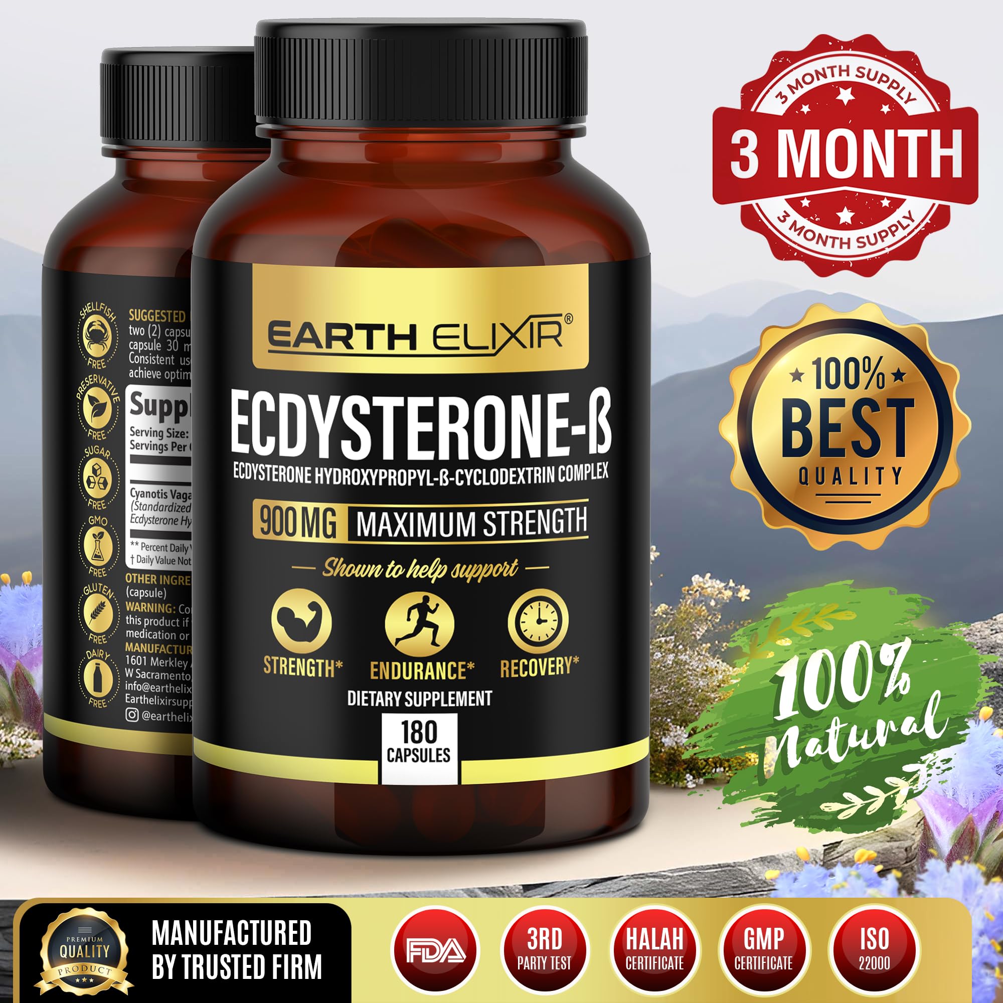 Earth Elixir extracto de Cyanotis vaga ilustrando origen natural