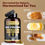Earth Elixir ingredientes polen jalea propóleo en presentación natural
