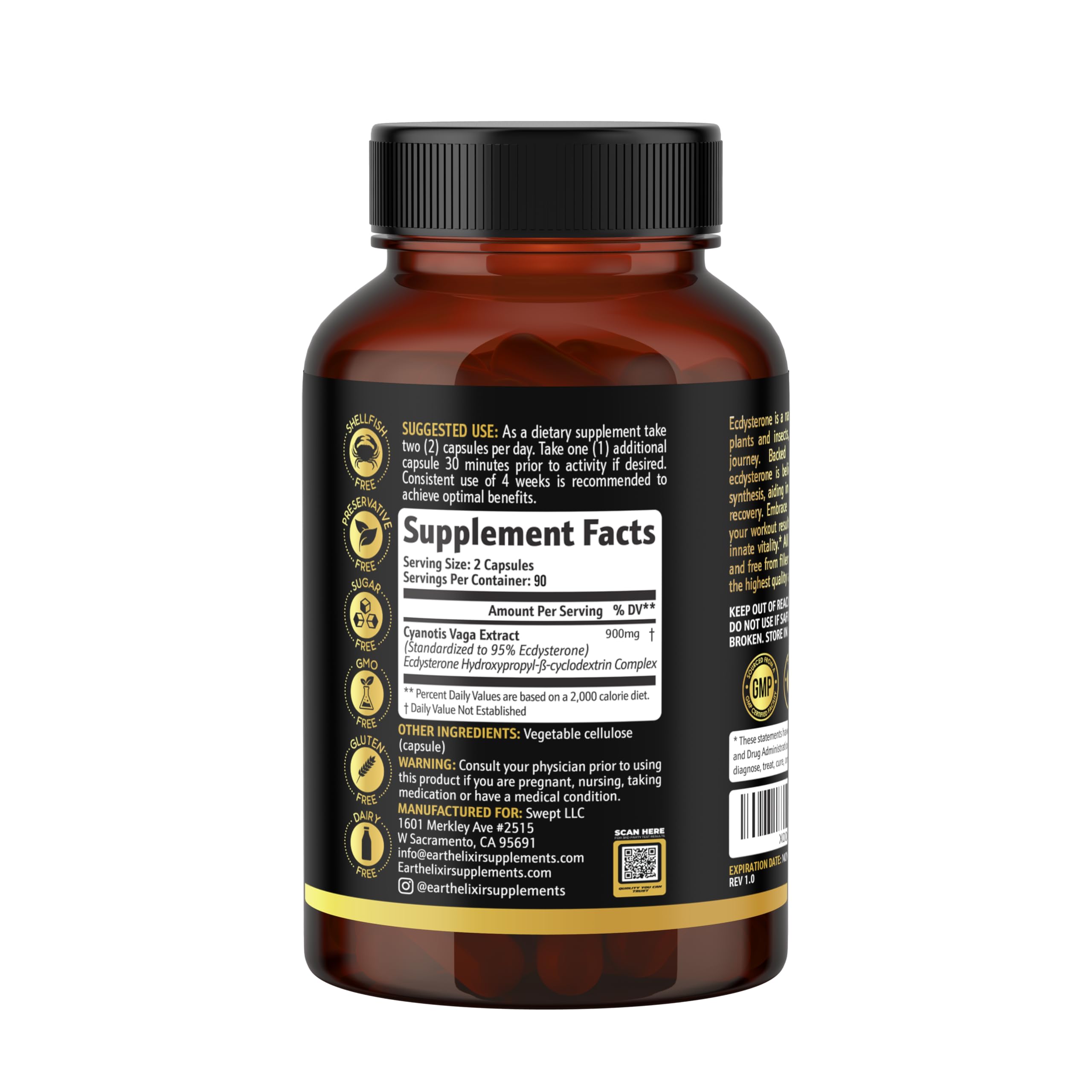 Earth Elixir en contexto de gimnasio mostrando uso complementario al entrenamiento