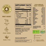 Earth Fed Muscle comparación de tamaño del bote 2 lb Go! Bananas para referencia