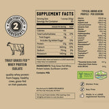 Earth Fed Muscle atleta usando proteína como apoyo nutricional