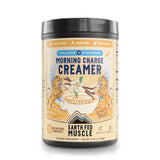 Earth Fed Muscle envase frontal mostrando marca y sabor vainilla