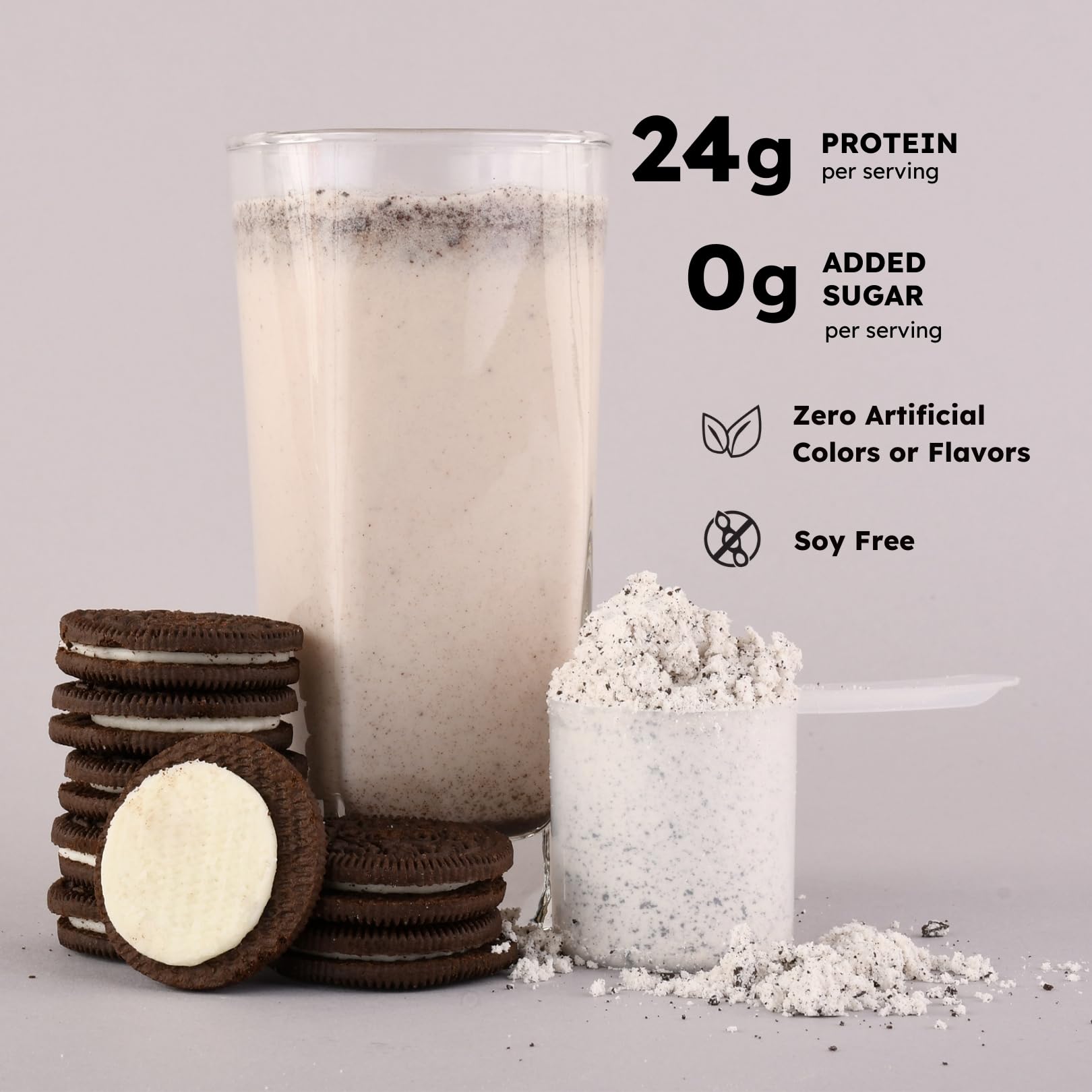 Earth Fed Muscle trozos de galleta visibles para sabor auténtico