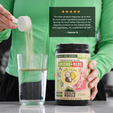 Earth Fed Muscle ingredientes orgánicos: kale, spirulina y berries