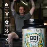 Earth Fed Muscle plátanos secos e ingredientes reales de Go! Bananas naturales
