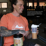 Earth Fed Muscle cuchara con polvo 24 g de proteína por porción