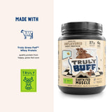 Earth Fed Muscle batido mezclado demostrando disolución eficiente