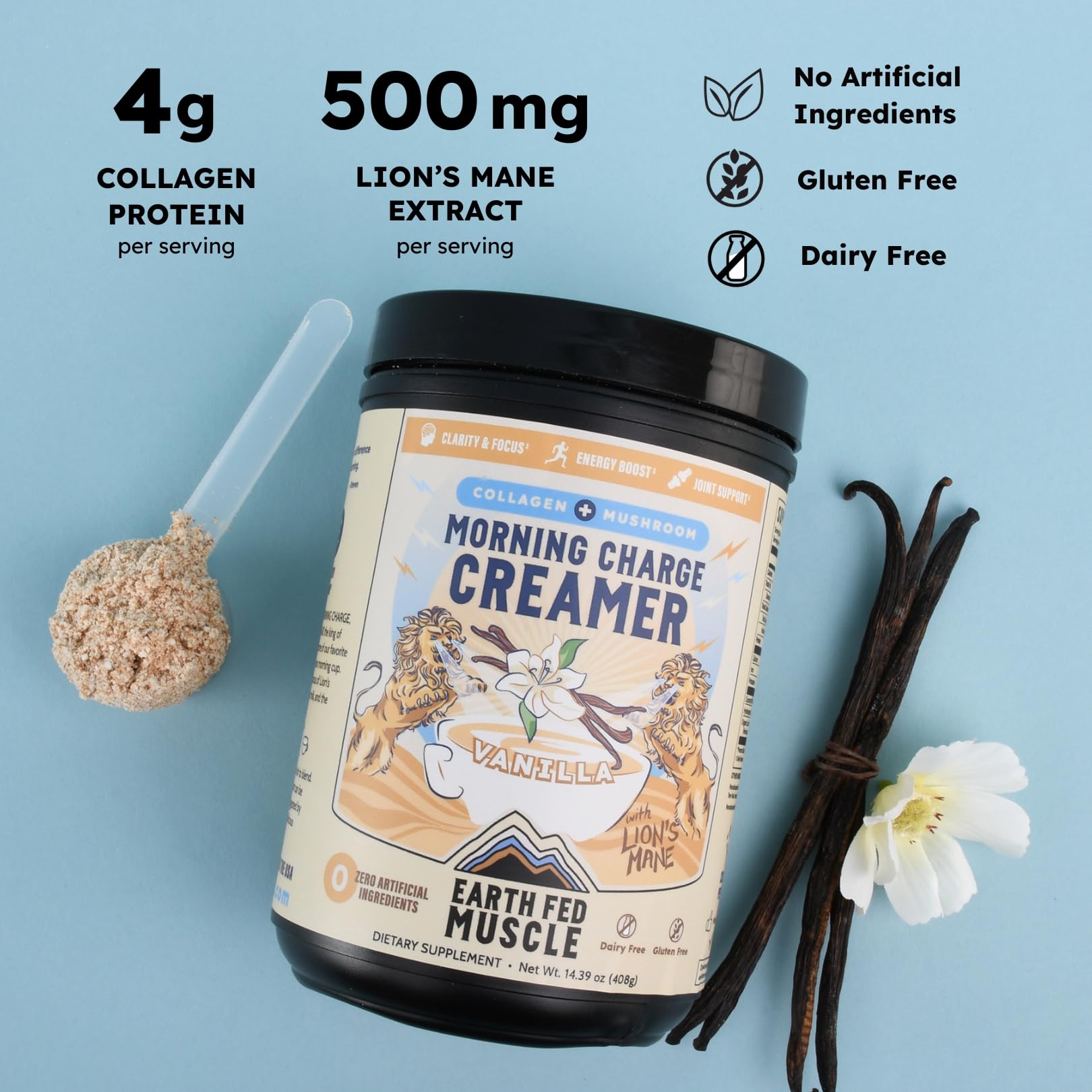 Earth Fed Muscle disolución previa para cold brew sin grumos
