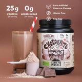 Earth Fed Muscle textura del polvo cacao mezcla fácil y cremosa