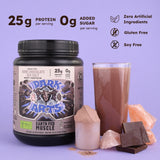 Earth Fed Muscle textura del polvo fino mostrando mezcla suave al disolver