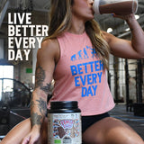 Preparación en cocina con avena y Earth Fed Muscle aportando proteína extra