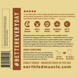 Earth Fed Muscle usado en gimnasio botella portable para entreno
