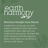 Earth Harmony cápsulas junto a moneda para comparar tamaño y dosificación