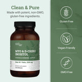 Earth Harmony Naturals etiqueta que muestra fórmula vegana y libre de alérgenos