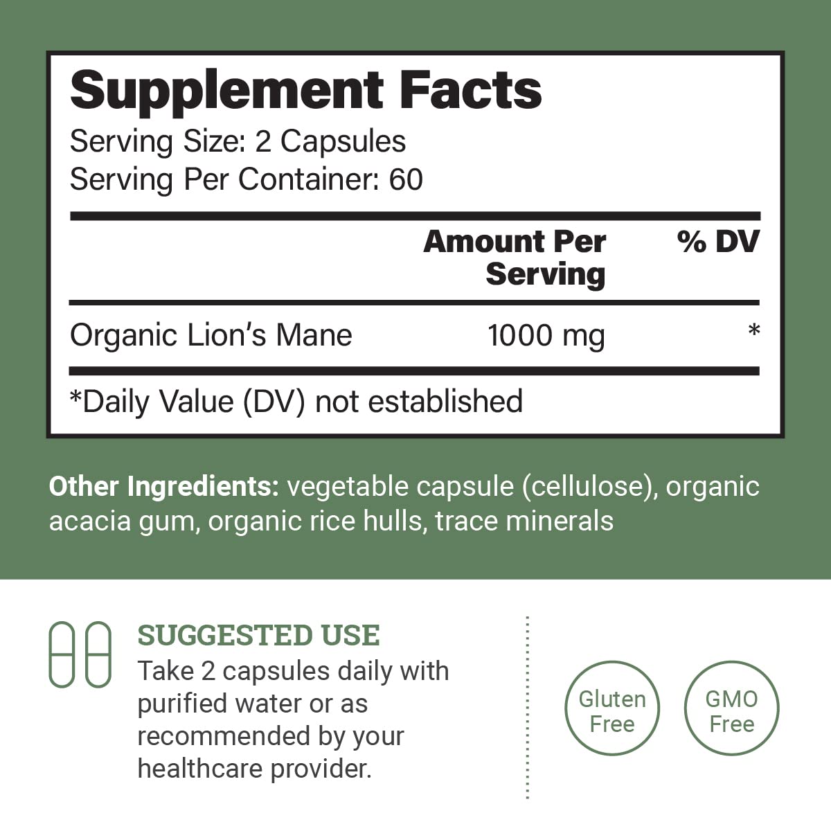 Capsulas de Earth Harmony Naturals en primer plano, fácil ingestión