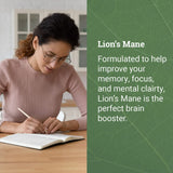 Polvo de extracto de Lion's Mane Earth Harmony Naturals, pureza visible