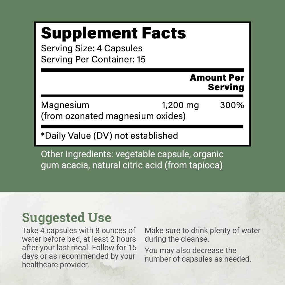 Earth Harmony Naturals botella abierta con cápsulas listas para tomar