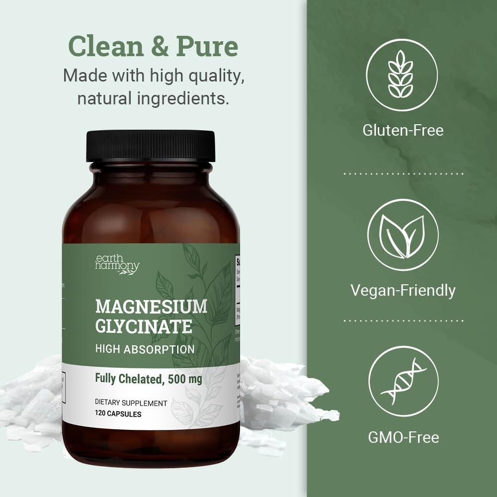 Earth Harmony Naturals bote abierto con cápsulas para evidencia de contenido