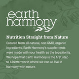Earth Harmony Naturals persona relajada en cama ilustrando apoyo al descanso