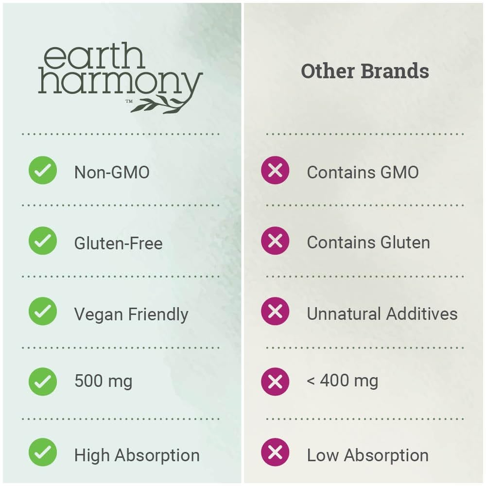 Earth Harmony Naturals polvo MCT orgánico con ingredientes naturales visibles