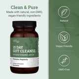 Earth Harmony Naturals producto en rutina matutina con vaso de agua