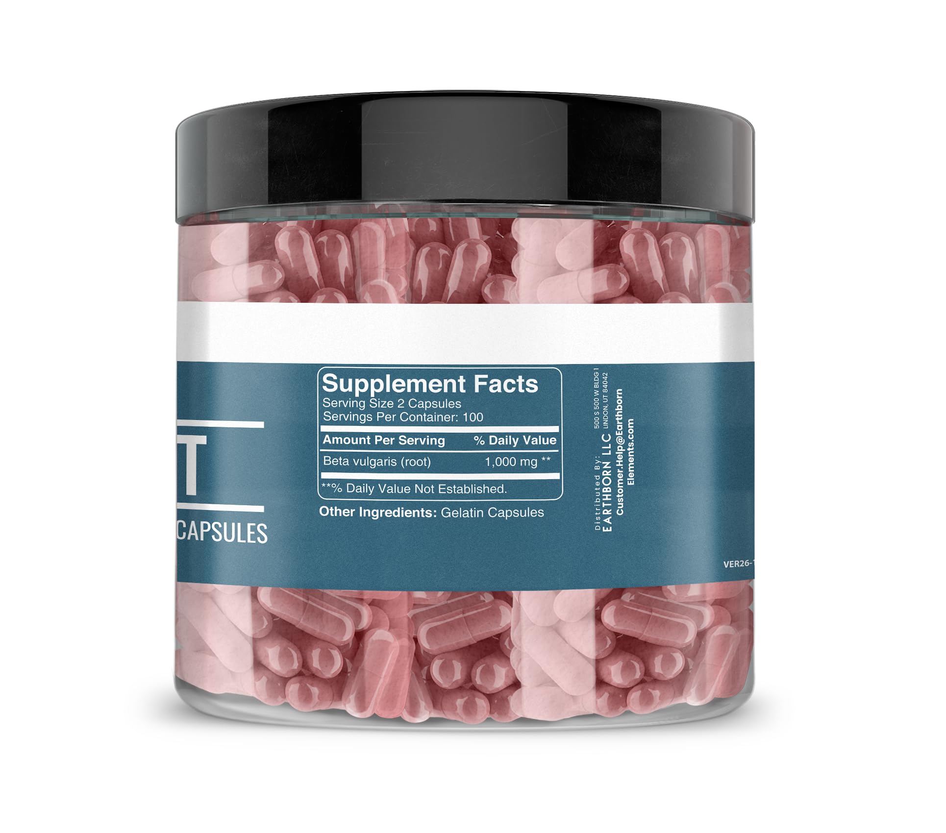 Earthborn Elements frasco con tapa abierta para ver facilidad de uso
