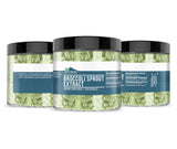 Earthborn Elements polvo de brócoli en primer plano, origen vegetal claro