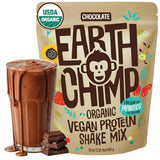 EarthChimp envase frontal sabor chocolate mostrando la marca y beneficio proteico