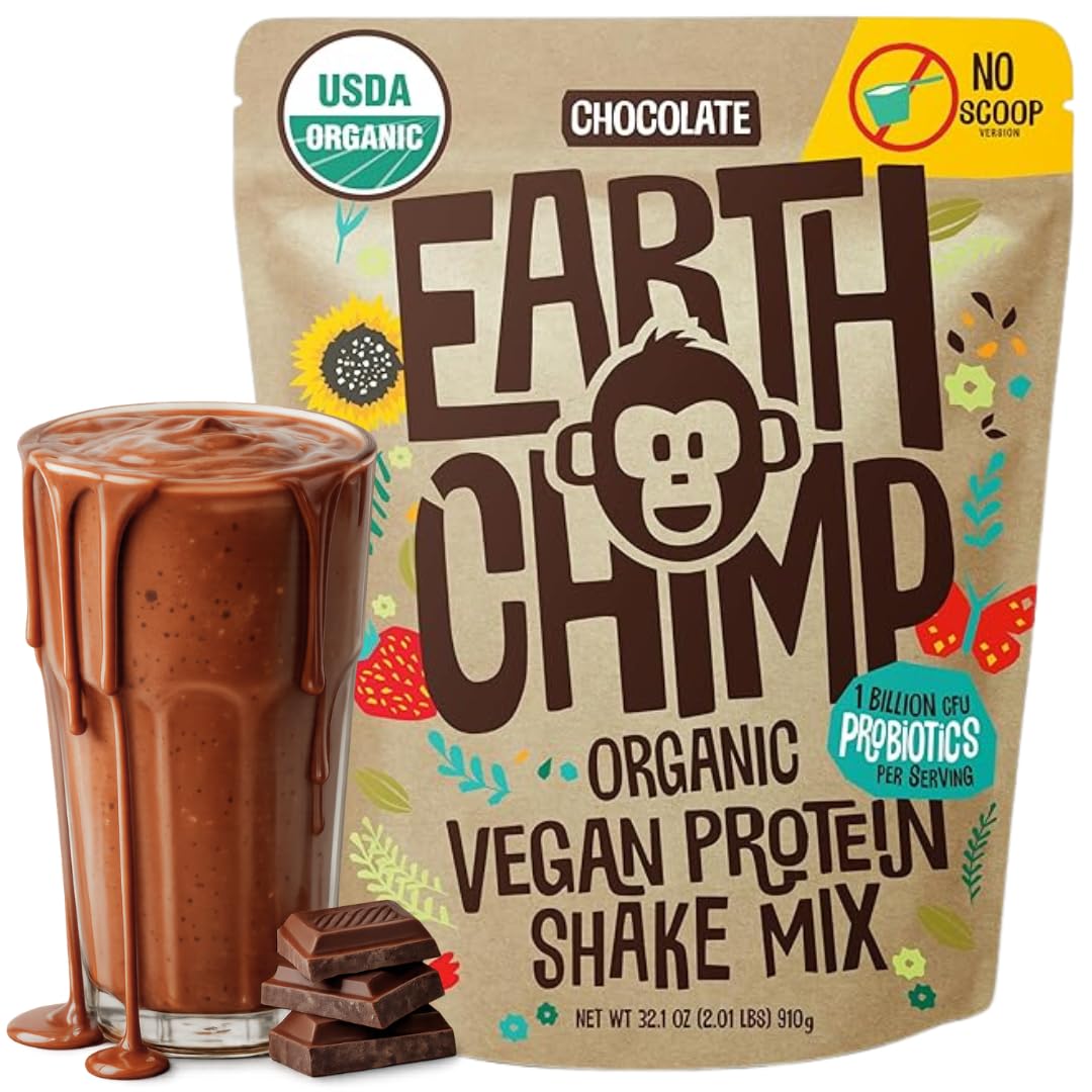 EarthChimp frente del envase mostrando diseño y beneficios orgánicos