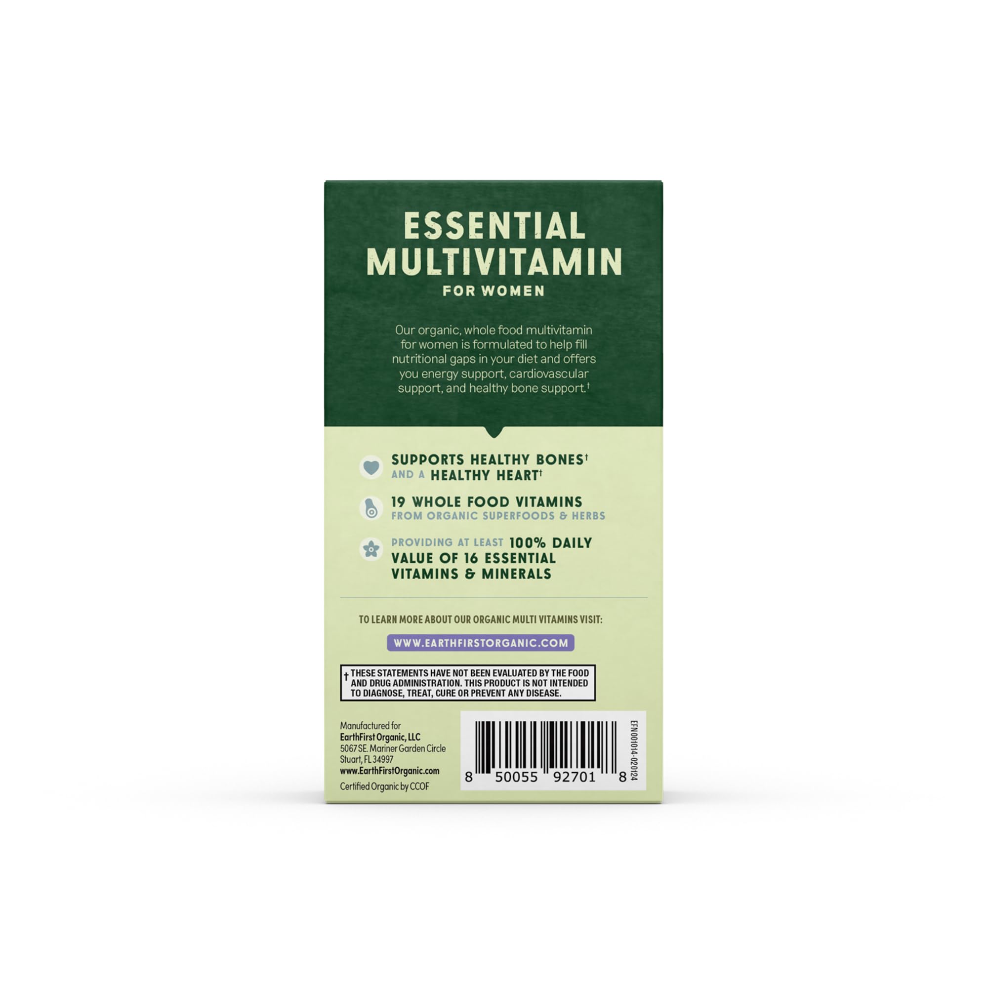 EarthFirst Organic frasco en cocina para mostrar uso cotidiano y sostenibilidad