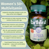 EarthFirst Organic ingredientes limón, mango y espirulina como fuentes orgánicas