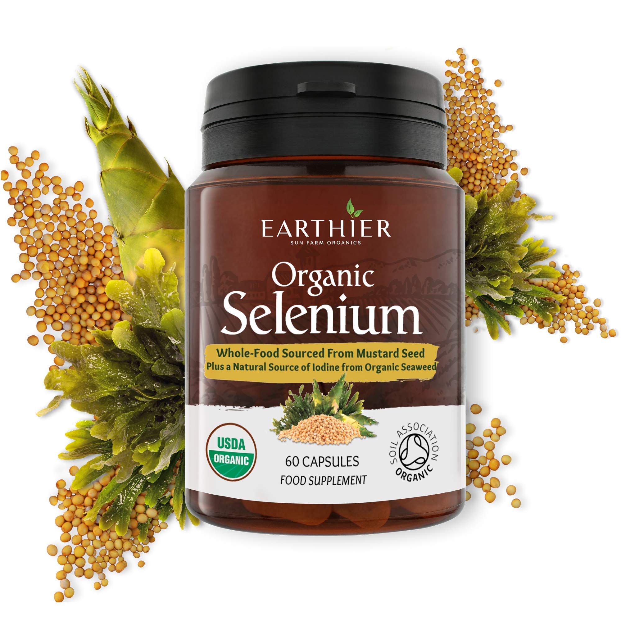 Earthier cápsulas en primer plano para apreciar color y tamaño cómodos