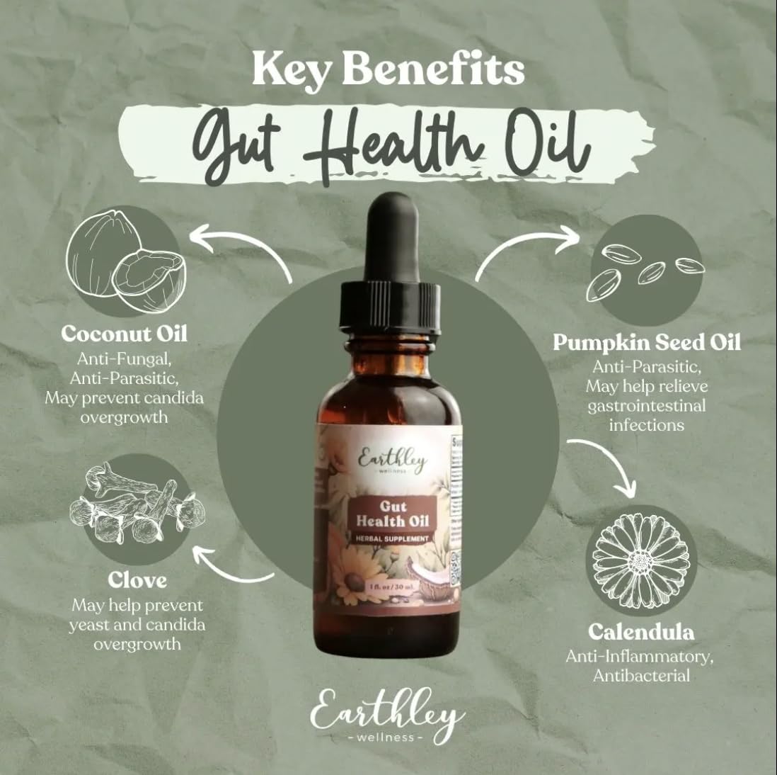Cucharita con aceite Earthley Wellness, muestra dosis práctica y conveniente