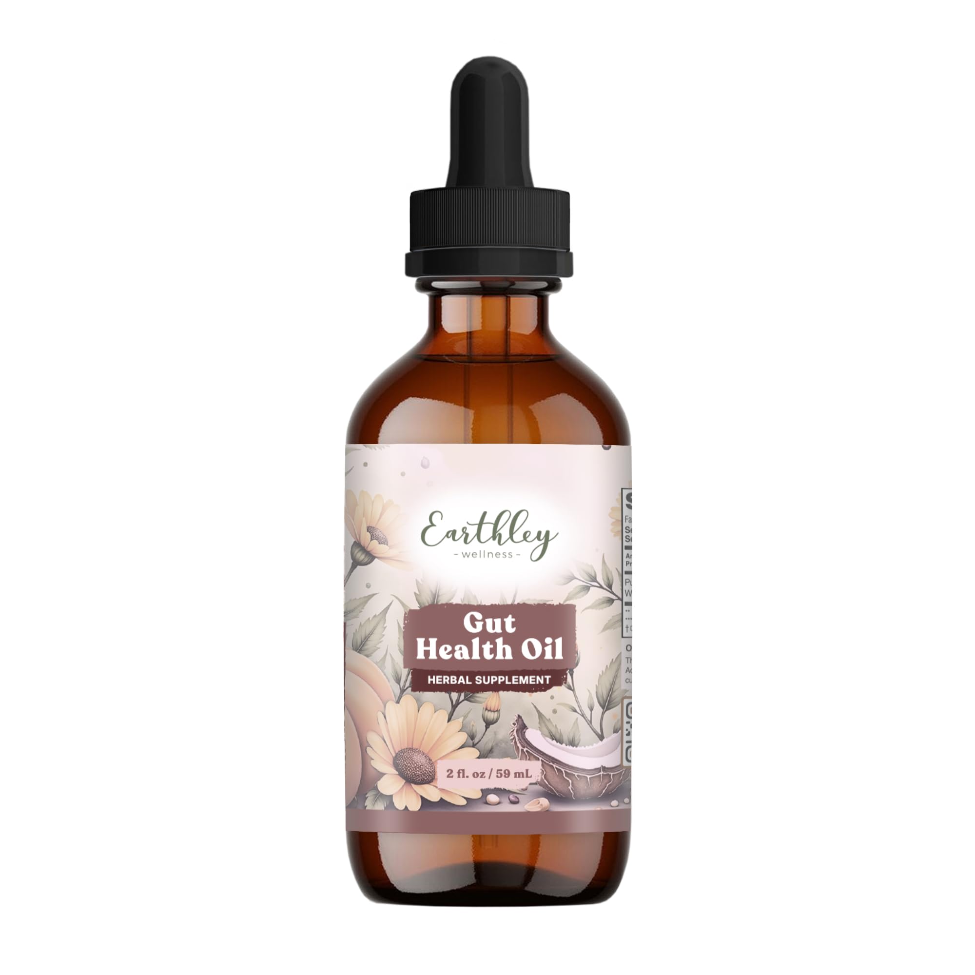 Earthley Wellness frasco frontal 2 oz mostrando presentación y pureza