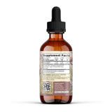 Earthley Wellness detalle de etiqueta con lista de ingredientes orgánicos